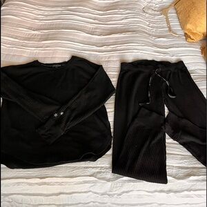 Pj Salvage size small black Ski Jammies